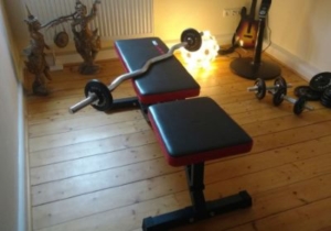 Heimtraining im Wohnzimmer